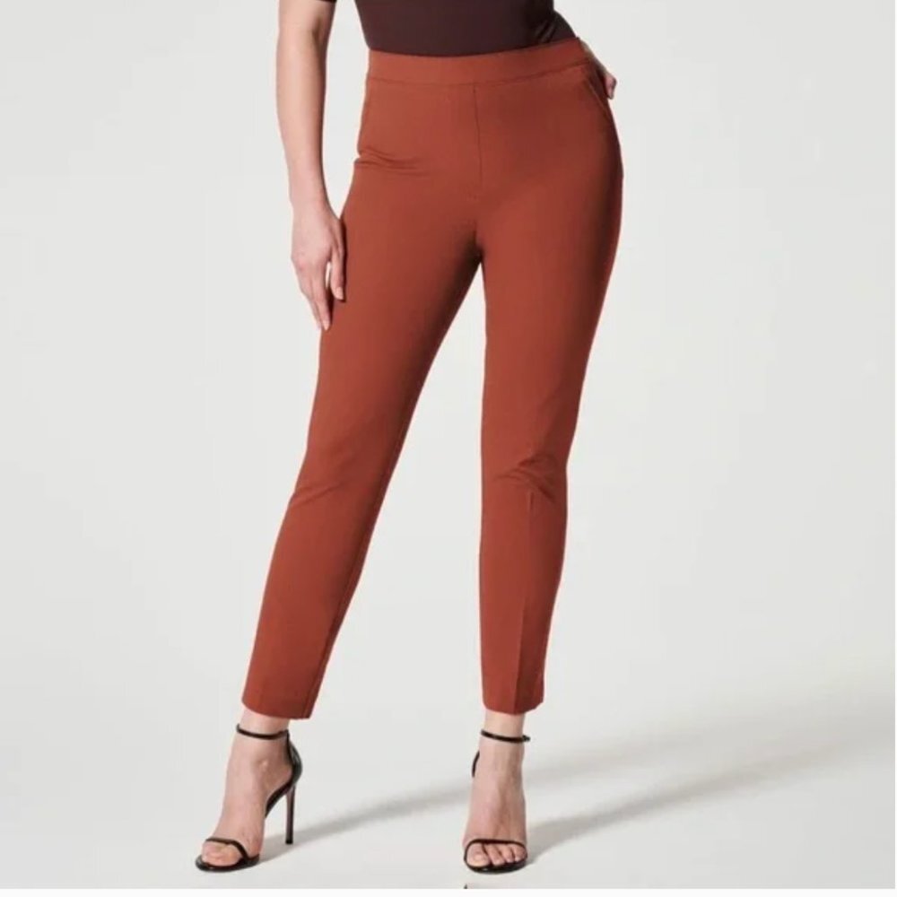 Spanx On The Go Ankle Slim Bronze Glow Pant Size Small P Women